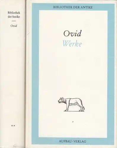 Buch: Werke in zwei Bänden, Ovid. 2 Bände, Bibliothek der Antike, 1968
