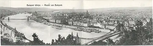 AK Budapest. Ansicht von Budapest. ca. 1906, Postkarte. Ca. 1906, gebraucht, gut