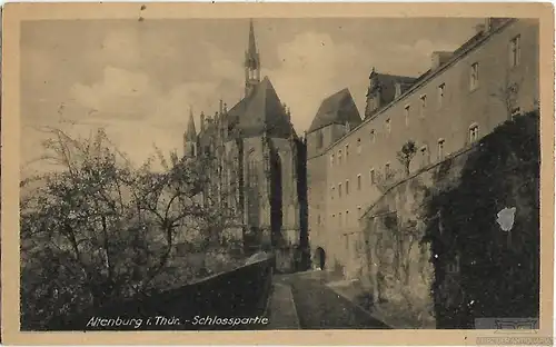 AK Altenburg i. Thür. Schlosspartie ca. 1915, Postkarte. Ca. 1915, Verlag L.H.N