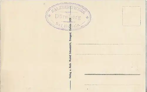 AK Salzbergwerk Dürnberg bei Hallein. ca. 1926, Postkarte. Ca. 1926