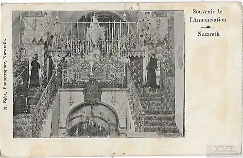 AK Nazareth. Souvenir de l Annonciation. ca. 1908, Postkarte. Ca. 1908