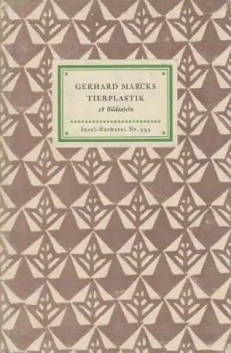 Insel-Bücherei 595, Tierplastik, Marcks, Gerhard, Insel Verlag, gebraucht, gut