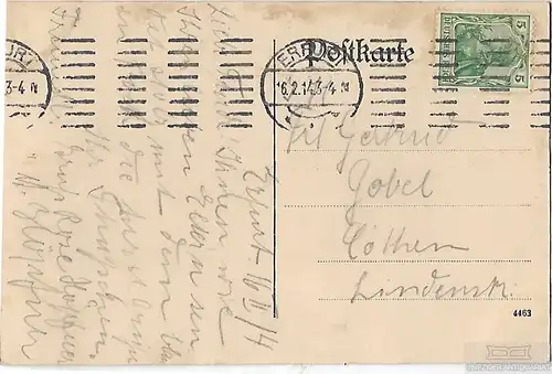 AK Restaurant und Cafe Sanssouci. Hochheim Erfurt. ca. 1914, Postkarte. Ca. 1914
