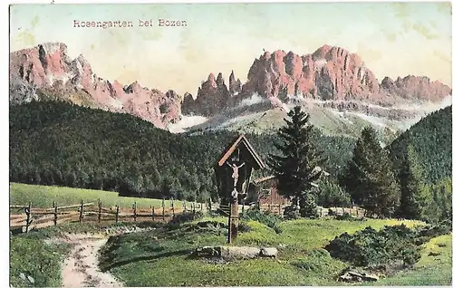 AK Rosengarten bei Bozen. ca. 1901, Postkarte. Serien Nr, ca. 1901