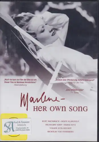 DVD: Marlene - Her Own Song, 2010. Dokumentation, gebraucht, gut