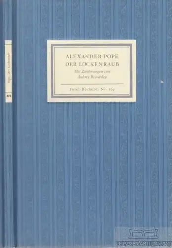 Insel-Bücherei 879, Der Lockenraub, Pope, Alexander. 1988, Insel Verlag