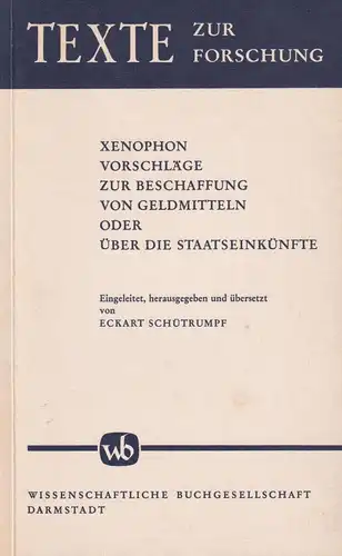 Vorschläge zur Beschaffung von Geldmitteln oder über Staatseinkünfte, Xenophon