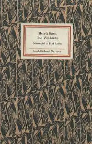 Insel-Bücherei 1002, Die Wildente, Ibsen, Henrik. 1975, Insel Verlag