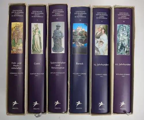 Buch: Geschichte der bildenden Kunst in Österreich 1-6, Prestel Verlag, 6 Bände