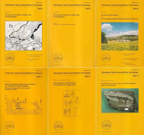 6 Hefte Altenburger Naturwissenschaftliche Forschungen 1997-2000, L. Eißmann