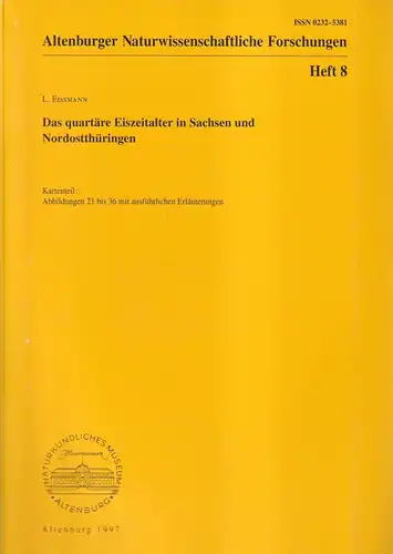 6 Hefte Altenburger Naturwissenschaftliche Forschungen 1997-2000, L. Eißmann