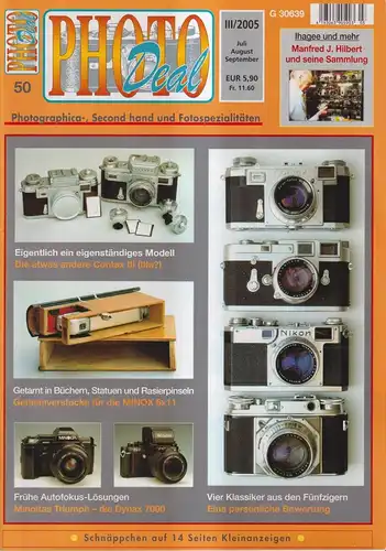 Zeitschrift: Photo Deal 50, III / 2005, Rudolf Hillebrand, Fotografie, 2005