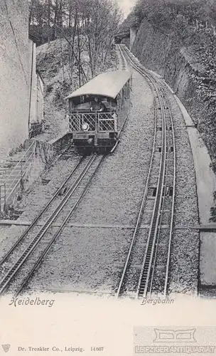 AK Heidelberg. Bergbahn. ca. 1919, Postkarte. Ca. 1919, Verlag Trenkler & Co