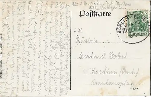 AK Eisenmoorbad Lindau i. Anh. Kurhaus und Pension Villa... Postkarte. Serien Nr