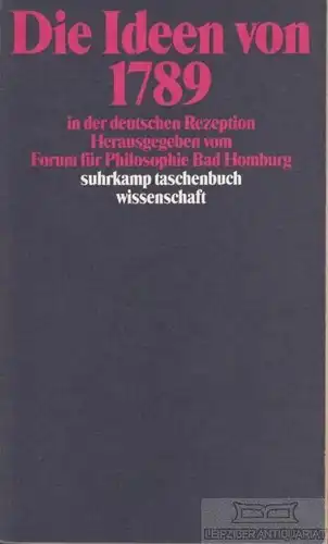 Buch: Die Ideen von 1789. Suhrkamp taschenbuch wissenschaft, 1989