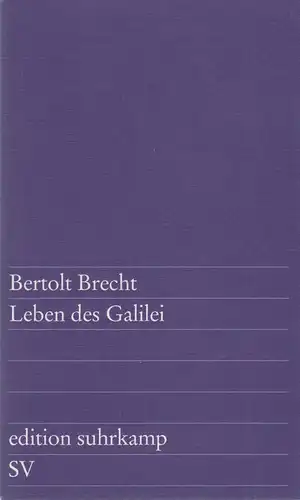Buch: Leben des Galilei,   Schauspiel. Brecht, Bertolt, 2006, Edition suhrkamp