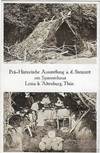 AK Prä-Historische Ausstellung. ca. 1930, Postkarte. Ca. 1930, gebraucht, gut