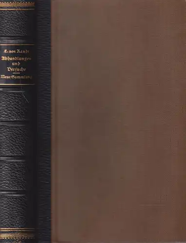Buch: Abhandlungen und Versuche, Ranke, Leopold von, 1888, Duncker & Humblot