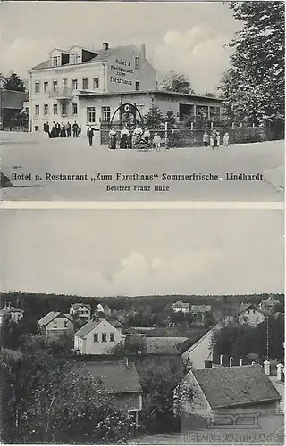 AK Hotel und Restaurant Zum Forsthaus Sommerfrische Lindhardt. ca... Postkarte