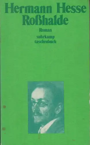 Buch: Rosshalde, Hesse, Hermann, 1980, Suhrkamp Verlag, gebraucht gut