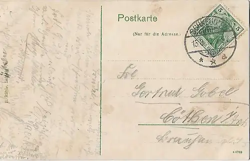 AK Schkeuditz. Schützenhaus Waldkater. Inh. Carl Pagenhardt. ca. 1913, Postkarte