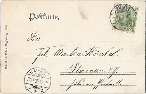 AK Apolda. Antoinettenplatz mit Dornburger-Strasse. ca. 1905, Postkarte