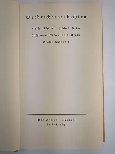 Buch: Klassische deutsche Erzähler, J. Zeitler (Hg.), Tempel-Klassiker, 4 Bände