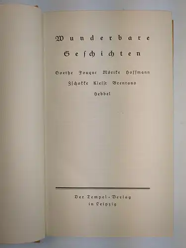 Buch: Klassische deutsche Erzähler, J. Zeitler (Hg.), Tempel-Klassiker, 4 Bände