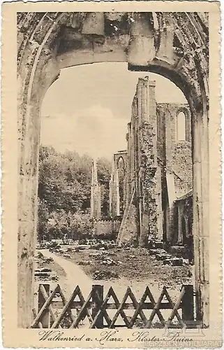AK Walkenried a. Harz. Kloster Ruine. ca. 1920, Postkarte. Ca. 1920