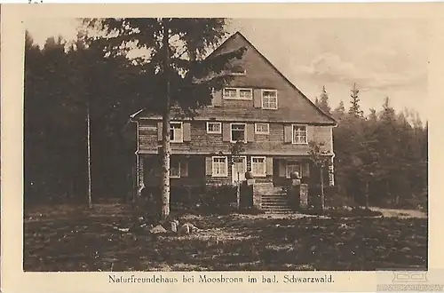AK Naturfreundehaus bei Moosbronn im bad. Schwarzwald. ca. 1914, Postkarte