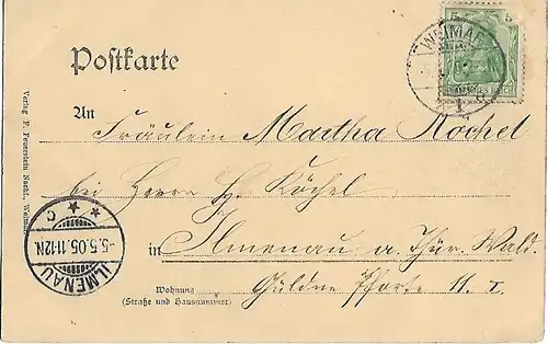 AK Zum 100 jährigen Todestag Fr. v. Schillers 1805-1905. ca. 1905, Postkarte