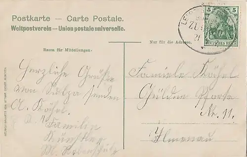 AK Grüße von der Rudelsburg. Bismarckdenkmal. Rudelsburg und... Postkarte