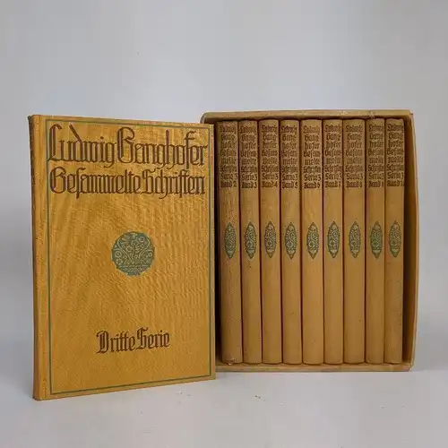 Buch: Ludwig Ganghofer, Gesammelte Schriften, Dritte Serie, 10 Bände, Bong & Co.