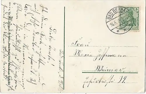 AK Bad Berka bei Weimar. Die Trebe. ca. 1913, Postkarte. Ca. 1913