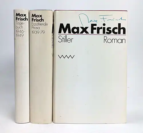 3 Bücher Max Frisch: Stiller / Erzählende Prosa / Tagebuch. Verlag Volk und Welt