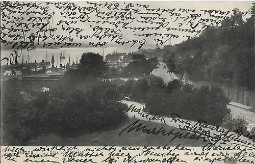 AK Altona. Blick vom Elbberg. ca. 1913, Postkarte. Ca. 1913, Verlag A. Büttner