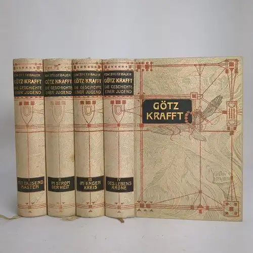 Buch: Götz Krafft. Stilgebauer, Edward, 1905, Verlag Rich. Bong, 4 Bände