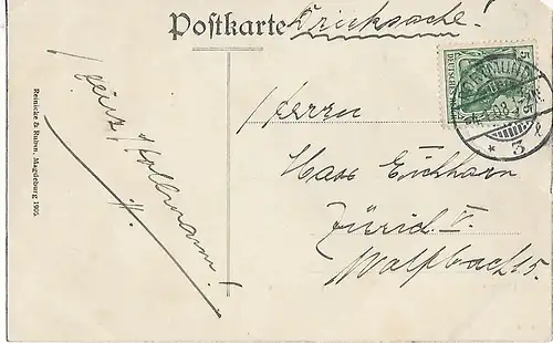 AK Haspe. Voerderstrasse. ca. 1908, Postkarte. Serien Nr, ca. 1908