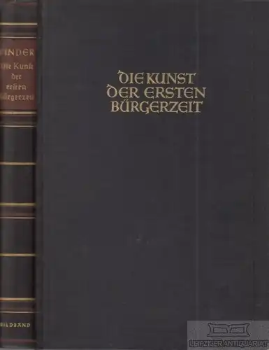 Buch: Die Kunst der ersten Bürgerzeit bis zur Mitte des 15. Jahrhunderts, Pinder