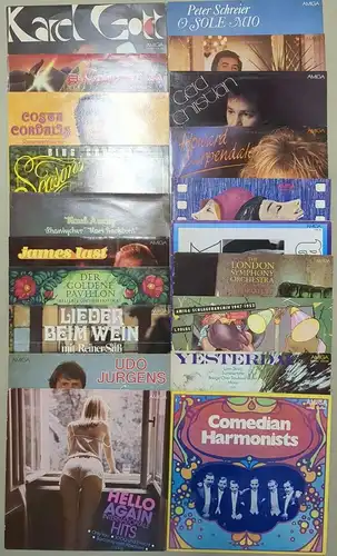 20 verschiedene AMIGA Schallplatten 12" LP,  Schlager, Internationale Hits ...