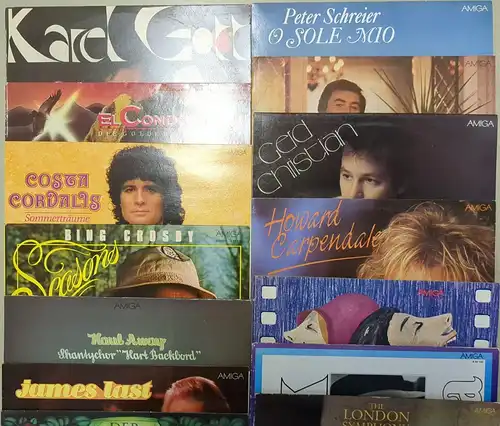 20 verschiedene AMIGA Schallplatten 12" LP,  Schlager, Internationale Hits ...