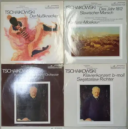 10 Schallplatten 12" LP Peter Tschaikowski, Eterna, Klassik, Vinyl, Konvolut