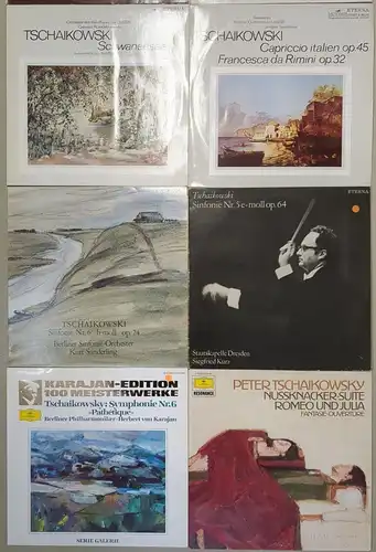 10 Schallplatten 12" LP Peter Tschaikowski, Eterna, Klassik, Vinyl, Konvolut