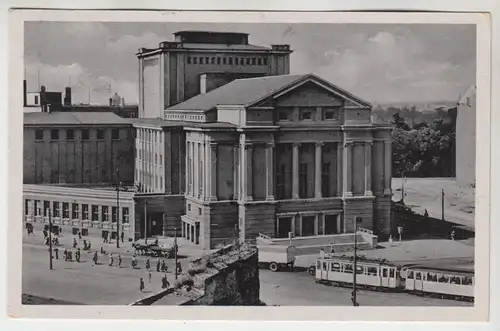 AK Magdeburg - Maxim-Gorki-Theater, 1956, VEB Volkskunstverlag Reichenbach