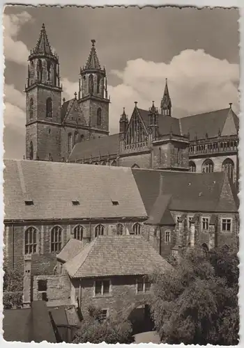 AK Magdeburger Dom, ca. 1955, Foto-Studio Harry Evers, ungelaufen