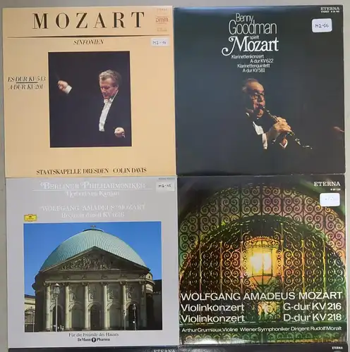 10 Schallplatten 12" LP Wolfgang Amadeus Mozart, Eterna, Klassik, Vinyl