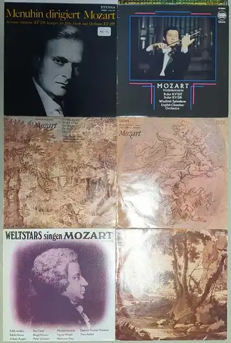 10 Schallplatten 12" LP Wolfgang Amadeus Mozart, Eterna, Klassik, Vinyl