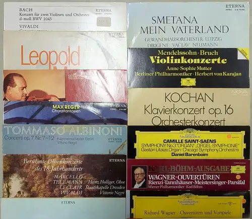 20 verschiedene Klassik Schallplatten 12" LP, Vinyl, Prokofjew, Reger, Bruckner
