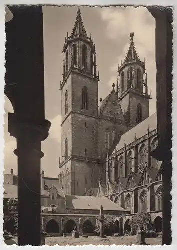 AK Magdeburger Dom, ca. 1955, Foto-Studio Harry Evers, ungelaufen 333996