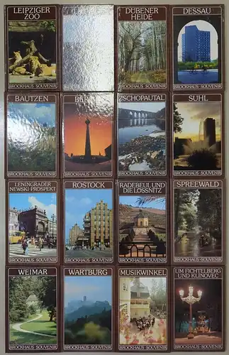 16 Bücher Brockhaus Souvenir: Berlin; Weimar; Spreewald; Leipzig; Bautzen ...
